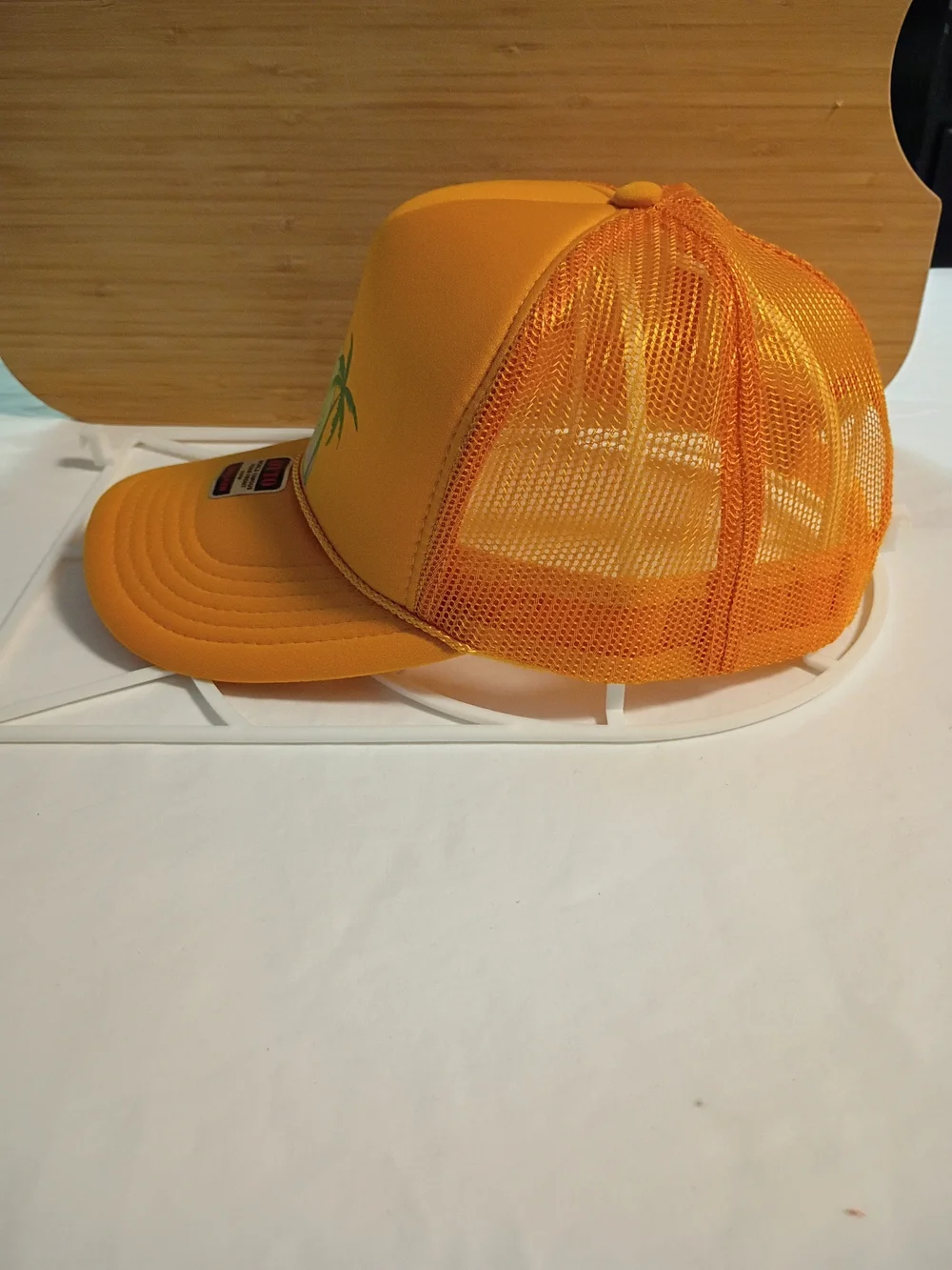 OTTO Yellow Palm Beach Graphic Trucker Hat